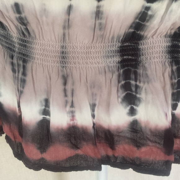 YFB young famous broke tie dye blouse top mauve grey purple size M beach cover - Picture 5 of 10